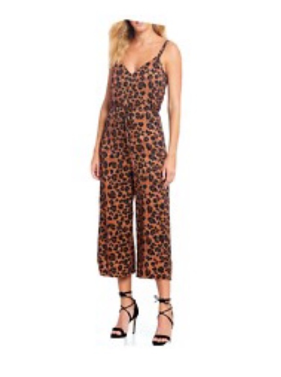 Gianni Bini Other - Gianni Bini Brown and Black Leopard Print Jump Suit